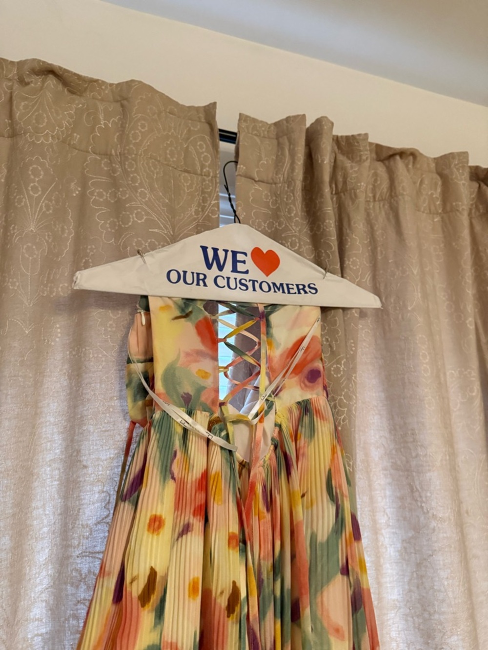 Lulus Aleyna Pleated Midi Dress in Pastel Yellow - Picture 5 of 5